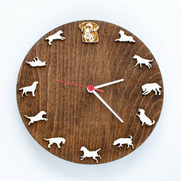 Izywood drevene nastene hodiny labrador1
